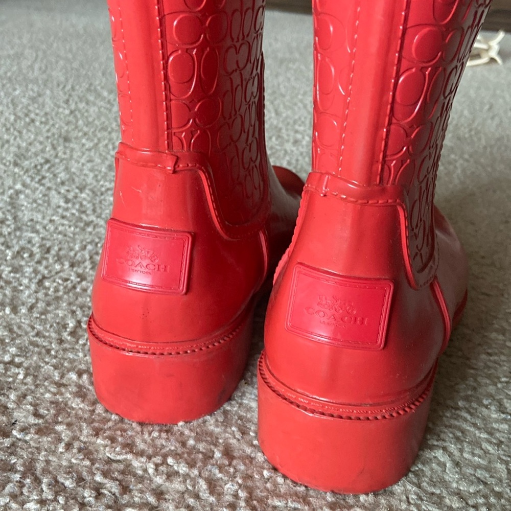 Coach rain boots